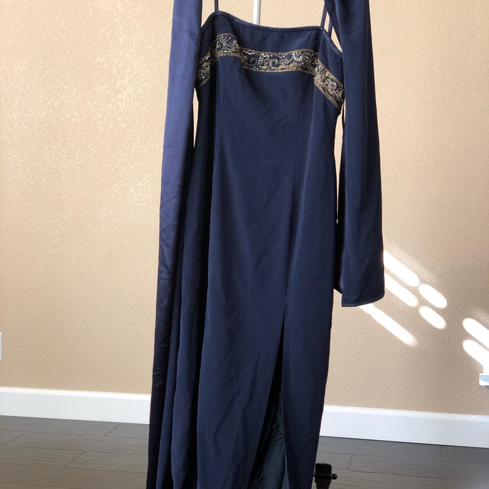 Gently used gown blue